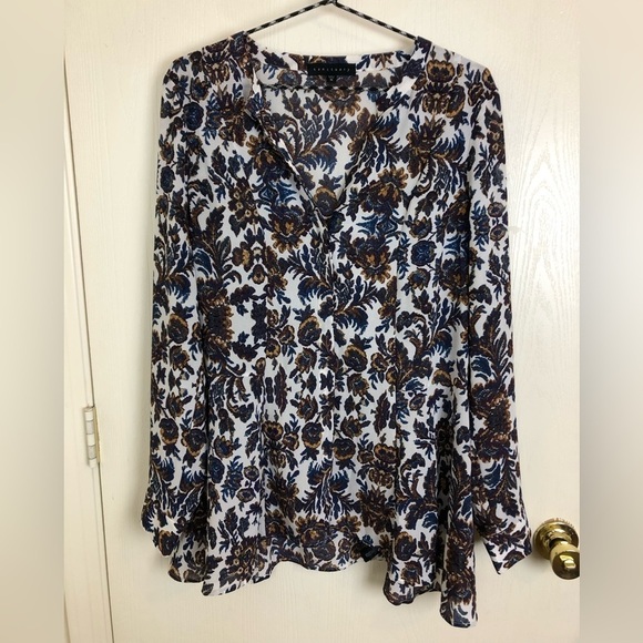 Sanctuary Floral Long Sleeve Button Down Size M - Picture 2 of 8